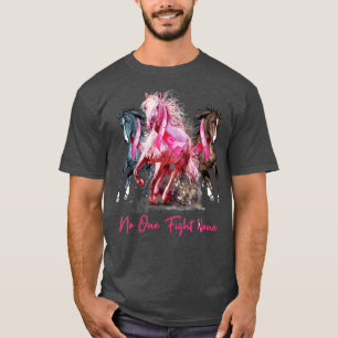 Horse With Breast Cancer Awareness Women T-Shirt