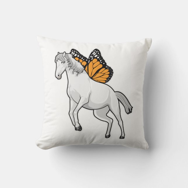 Horse with Butterfly Cushion (Front)