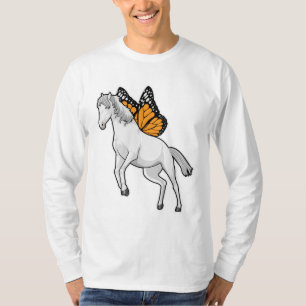 Horse with Butterfly T-Shirt