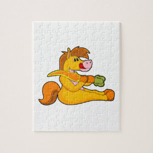 Horse with Carrot Jigsaw Puzzle