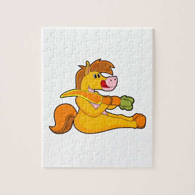 Horse with Carrot Jigsaw Puzzle (Vertical)