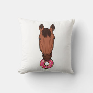Horse with Doughnut Cushion