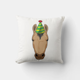 Horse with Party hat Cushion