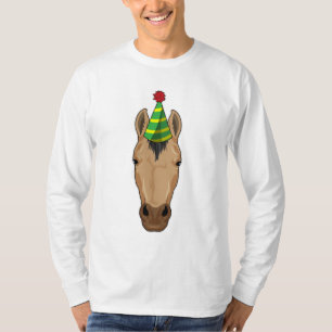 Horse with Party hat T-Shirt