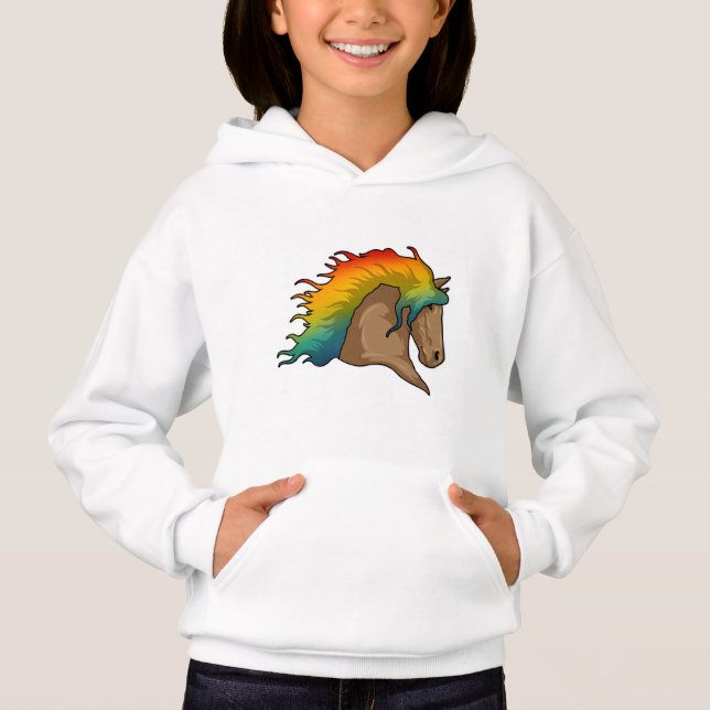 Horse with Rainbow Hairs (Front)