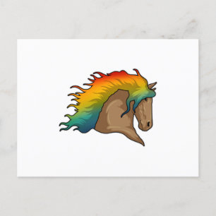 Horse with Rainbow Hairs Postcard