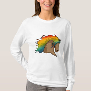 Horse with Rainbow Hairs T-Shirt