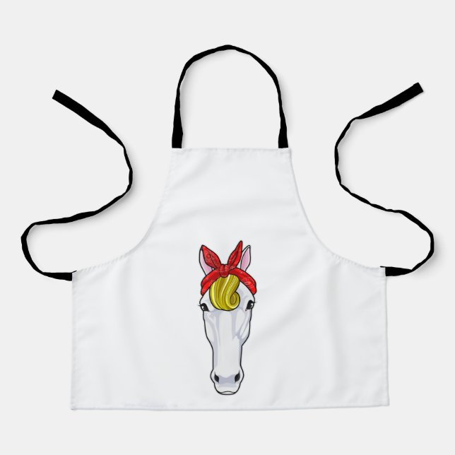 Horse with Ribbon Apron (Front)