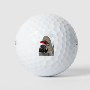 Horse with Santa Hat Golf Balls