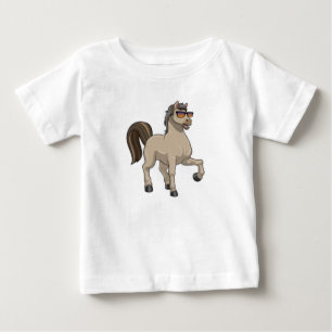 Horse with Sunglasses Baby T-Shirt