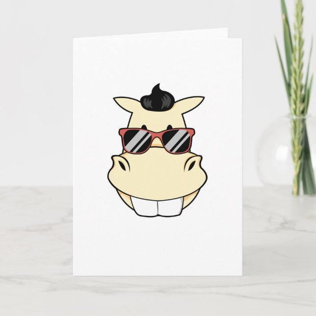 Horse with Sunglasses Card (Front)