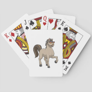 Horse with Sunglasses Playing Cards