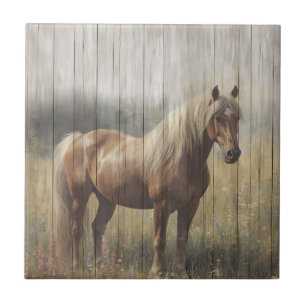 Horse Wood panels look Farmhouse style Ceramic Tile