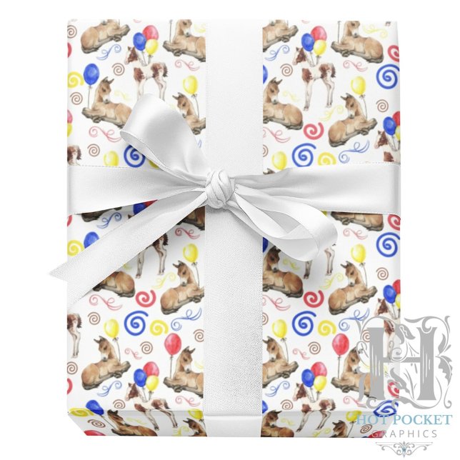 Horse Wrapping Paper in White (Creator Uploaded)