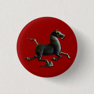 Horse Year Chinese Astrology Zodiac Sign Button