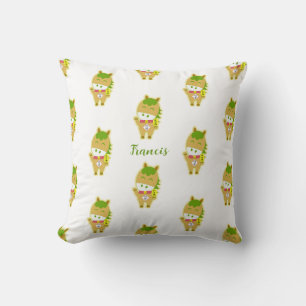 Horse Year Lucky Cute Personalised Throw Pillow