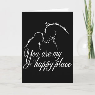 Horse You're Mine Happy Place Womens Print Themed  Card