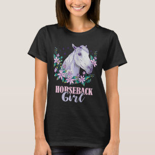 Horseback Girl Horseback Riding Horse Lover Equest T-Shirt