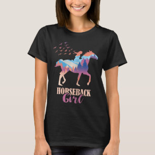 Horseback Girl Horseback Riding Horse Racing Horse T-Shirt