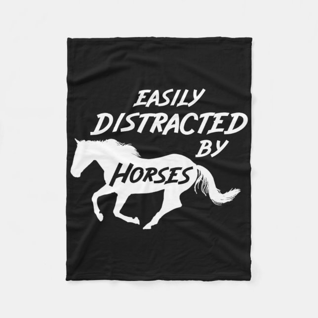 Horseback Horse Riding  Fleece Blanket (Front)