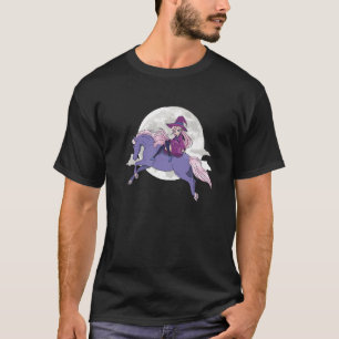 Horseback Rider Horse Moon Witchcraft Horseback Ri T-Shirt
