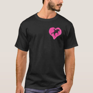Horseback Rider Horse Racing Horseback Heart Ridin T-Shirt