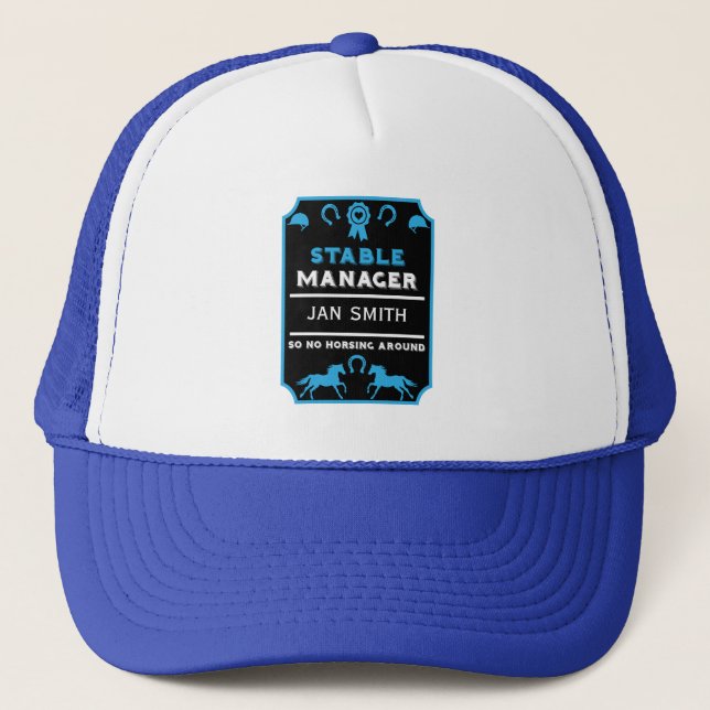 Horseback Rider Instructor Trucker Hat (Front)