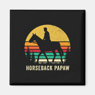 Horseback Rider Papaw Horse Riding Horse Back Gran Magnet