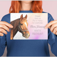 Horseback Riding Birthday Party Animal Pretty Pink