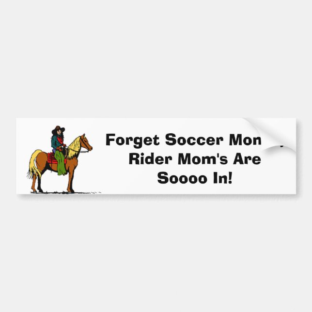 Horseback Riding Bumper Sticker (Front)