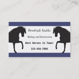 Horseback Riding Business Card