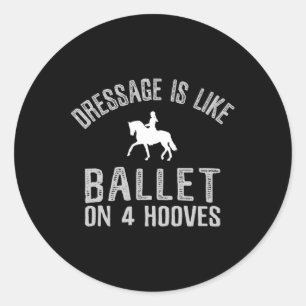 Horseback Riding  Classic Round Sticker