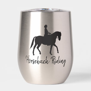 Horseback Riding Design Thermal Wine Tumbler