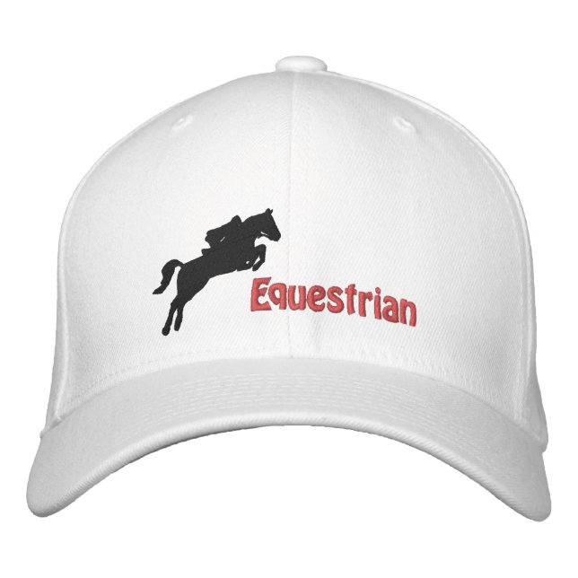 Horseback Riding Embroidered Cap (Front)