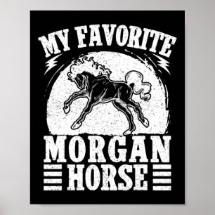 Horseback Riding Favorite Morgan Horse Rider  Poster