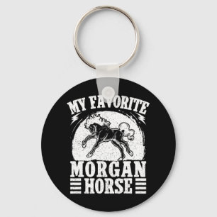 Horseback Riding Favourite Morgan Horse Rider  Key Ring