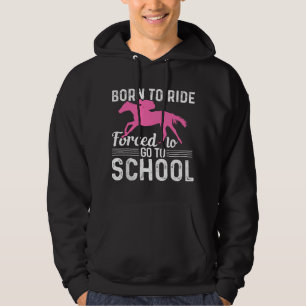 Horseback Riding Girl Funny Horse Girl Hoodie