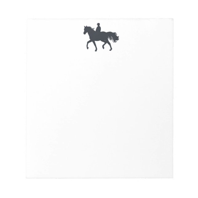 Horseback Riding Girl on Horse Notepad (Front)