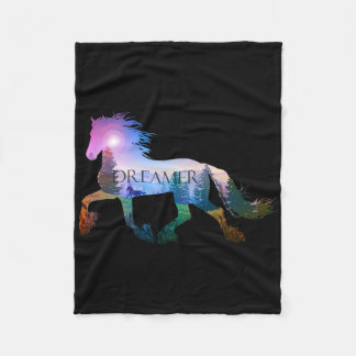 Horseback Riding Horse Lover  Fleece Blanket