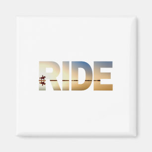 Horseback Riding Horse Sunset Silhouette Graphic Magnet