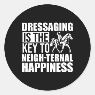 Horseback Riding Horse Trainer Farm Horse Riding D Classic Round Sticker