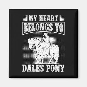 Horseback Riding My Heart Dales Pony Horse Rider Magnet
