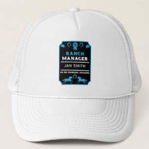 Horseback Riding Ranch Manager Trucker Hat