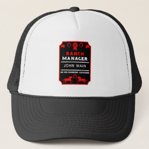 Horseback Riding Ranch Manager Trucker Hat