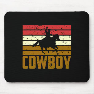 Horseback Riding Rodeo Texas Gift Cowboy Mouse Pad