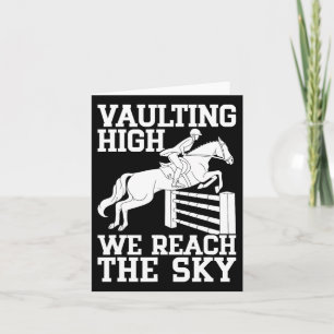 Horseback Riding Vaulting High Horse Rider Card