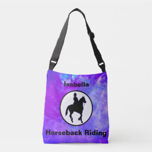 Horseback Riding Watercolor Crossbody Bag
