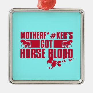 Horseblood Metal Ornament