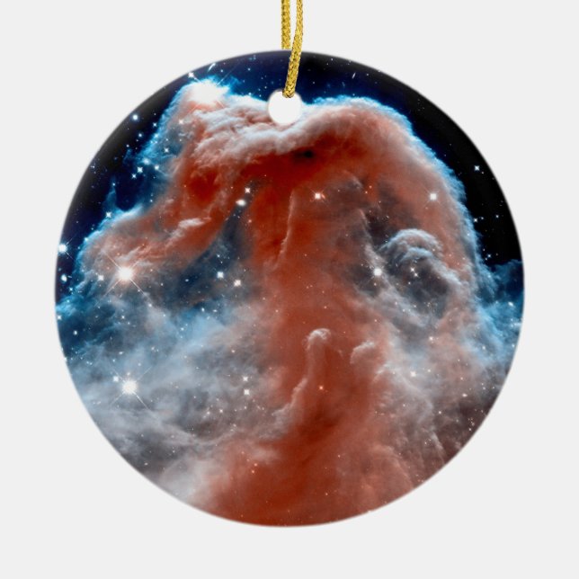 Horsehead Nebula Infrared - Hubble Space Photo Ceramic Tree Decoration (Front)
