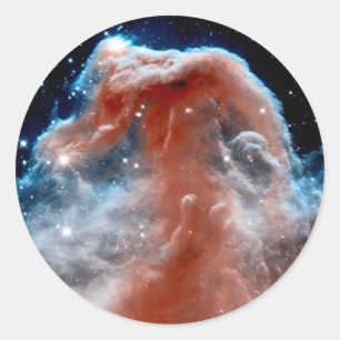 Horsehead Nebula Infrared - Hubble Space Photo Classic Round Sticker